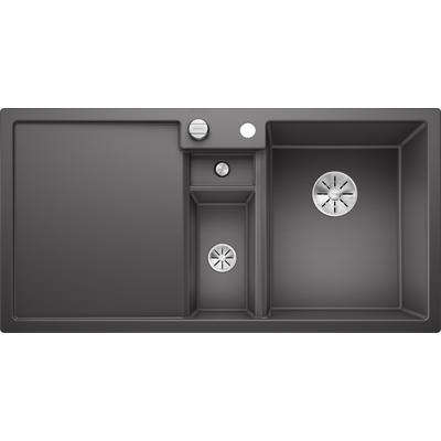 Granitspüle BLANCO "COLLECTIS 6 S", grau (felsgrau), B:100cm, Verbundwerkstoff, Küchenspülen, aus SILGRANIT, inkl. Depot-Schale mit Deckel