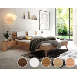 Hasena Pronto Massivholz-Bett Trento Nelo/Ello 200x200 cm / Wildeiche natur
