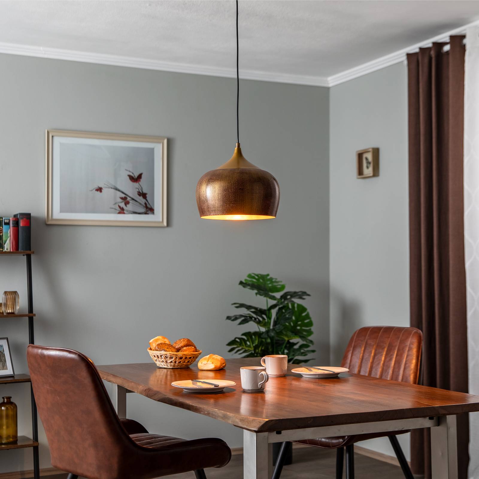 Pendant Light Berceste 211-S Opviq, dimmable, Brass / gold, Living / Dining Room, metal, Ceiling Light