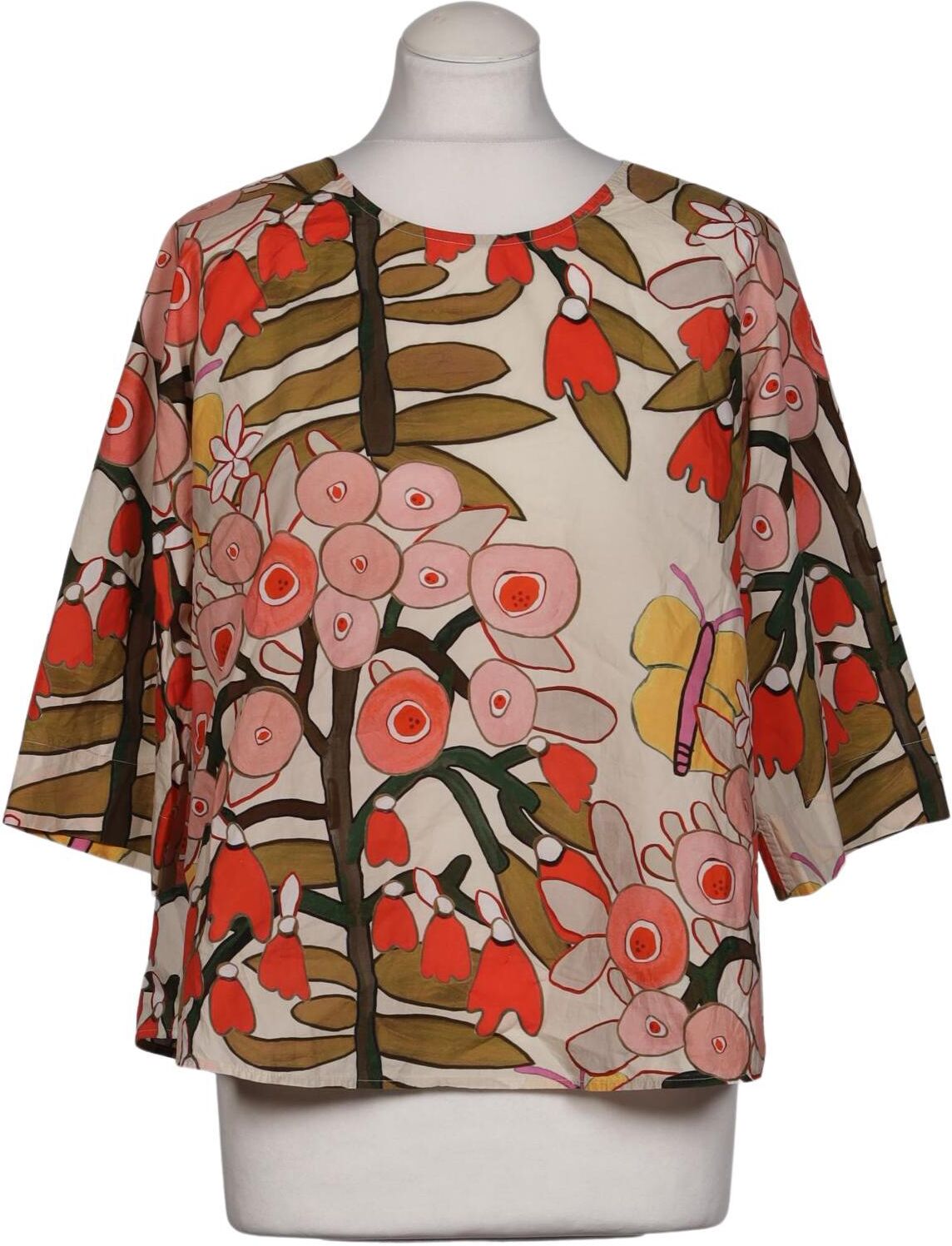 Herzensangelegenheit Damen Bluse, Mehrfarbig, Gr. EU 36, Baumwolle - Second Hand