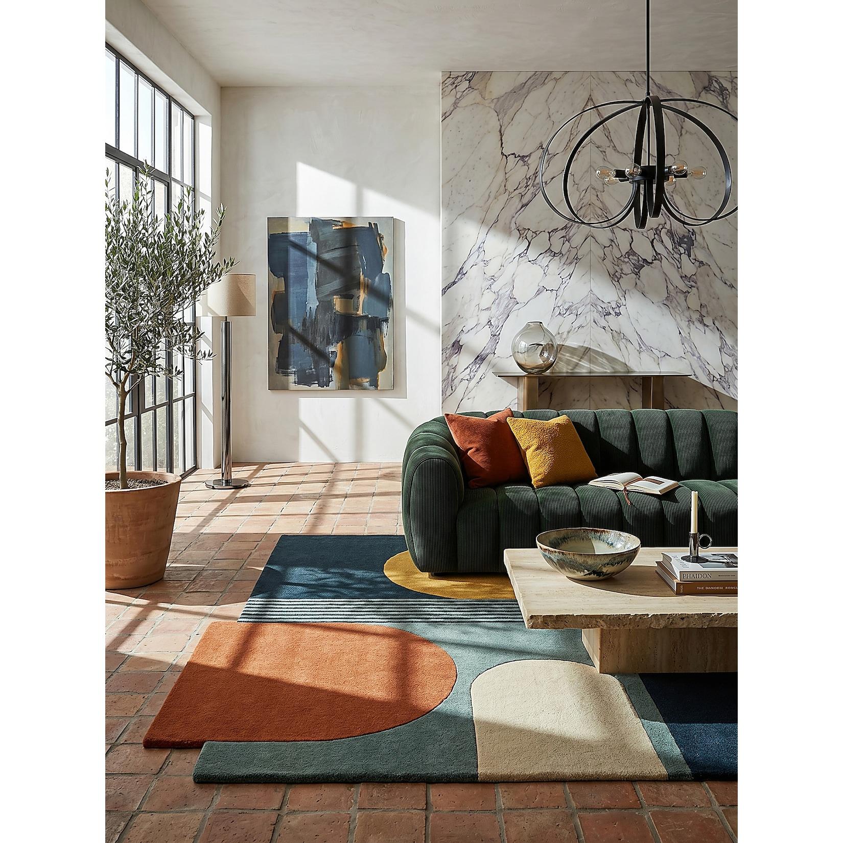 Wollteppich abstrakt Bunt 200 x 290 cm - HALLEIN Kadima Design