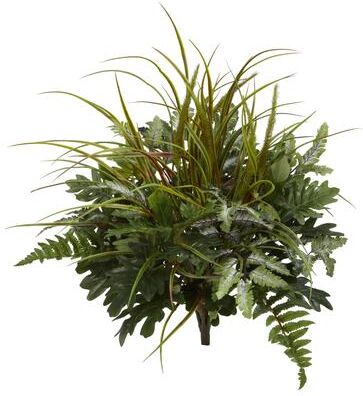 Nearly Natural "28"" Mix Greens Artificial Plant (Set of 2) - h: 28 in. w: 27 in. d: 24 in"