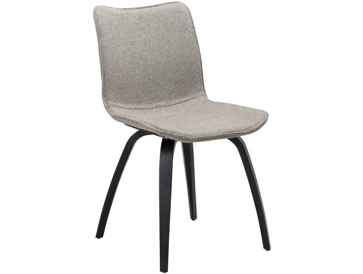 DAN-FORM Stuhl 2er-Set Glee hellgrau Stoff