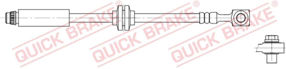 Flexible de frein QUICK BRAKE 50.201X