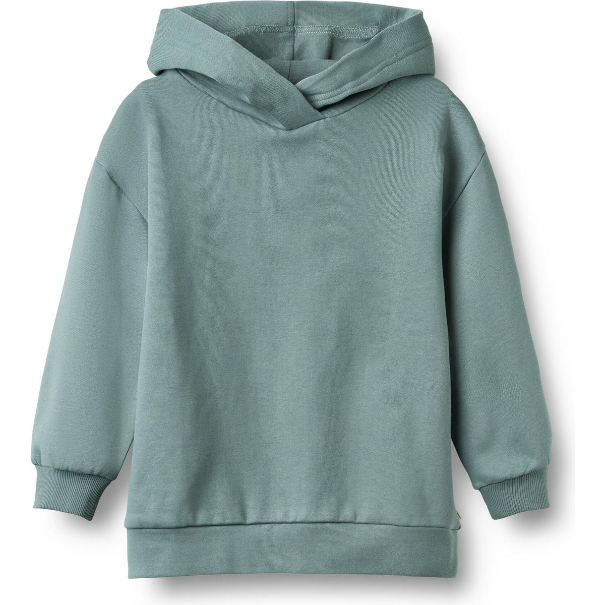 Wheat Hoodie Long Sleeve Valdemar stormy sea (1454) 140 2388-672-GOTS-1454-140/10y