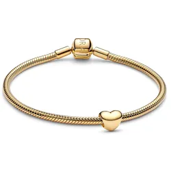 Pandora 21537 Starter-Set Damenarmband Goldfarben Mini Herz, 20 cm