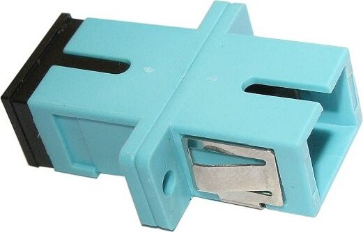 XTENDLAN SC-SC simplex adapter, multimode, OM3, blauw, voor optische verdeeldozen