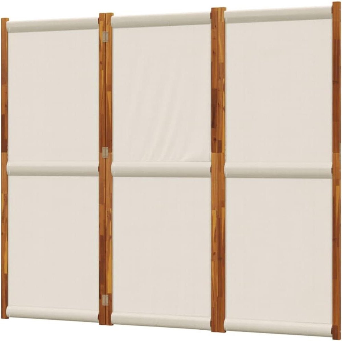 Flexibele opvouwbare room divider lichtgrijs 210 x 180 cm