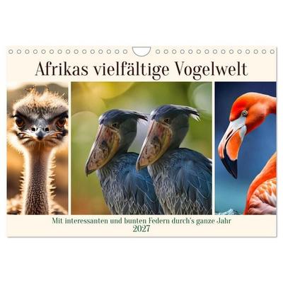 Afrikas vielfältige Vogelwelt (Wandkalender 2027 DIN A4 quer), CALVENDO Monatskalender