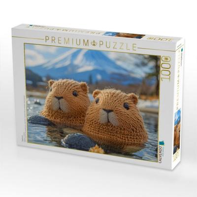 CALVENDO Puzzle Capybaras | 1000 Teile Lege-Größe 64x48cm Foto-Puzzle für glückliche Stunden