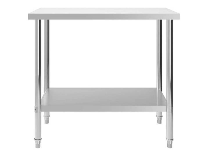 MMCZ Table de préparation/Plan De Travail - Table de travail de cuisine 100x60x85 cm Acier inoxydable@4215174@