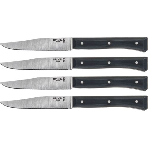 Opinel Tischmesserset Facette 4-teilig Schiefer