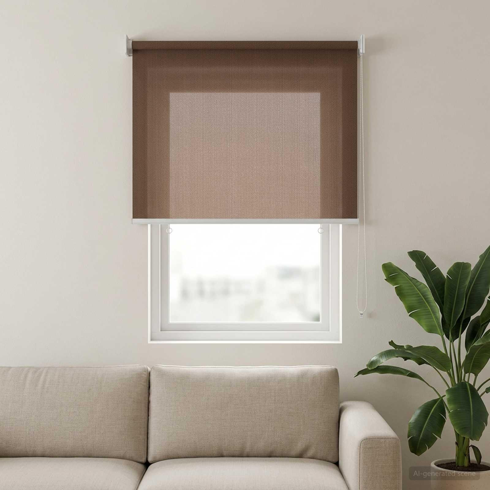 Prolenta Buitenrolgordijn Taupe - UV-bescherming 90% - B/D/H: 60 x 140 cm