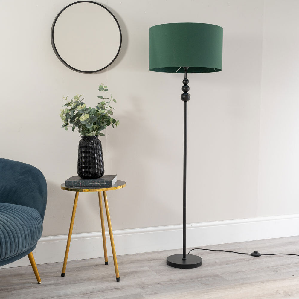 Rosdorf Park Randalia 145 H cm Traditional Floor Lamp Forest/Black 145cm H X 45cm W X 45cm D