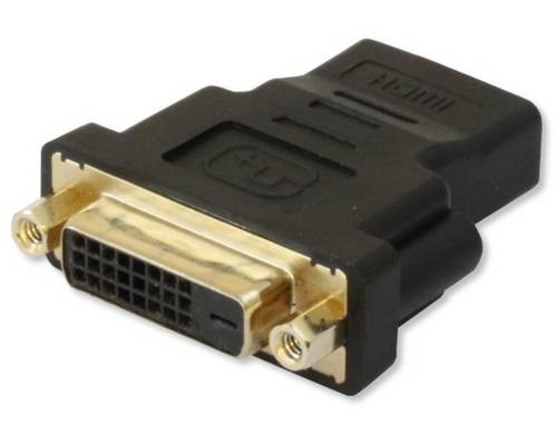 TECHly IADAP-HDMI-644 HDMI / DVI Adapter [1x HDMI-Buchse - 1x DVI-Buchse 24+1pol.] Schwarz