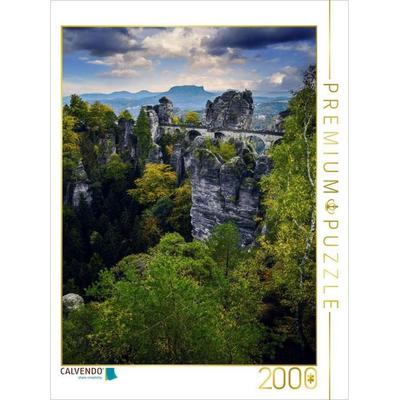 CALVENDO Puzzle Basteibrücke | 2000 Teile Lege-Größe 90x67cm Foto-Puzzle für glückliche Stunden