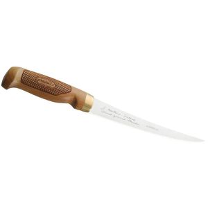 Marttiini Filetiermesser Superflex, für Fleisch und Fisch, 18,7 cm Edelstahlklinge, flexibel, mit Birkenholzgriff
