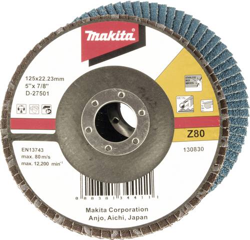 Makita D-27501 Fächerschleifscheibe Durchmesser 125mm Körnung (num)=80 1St.