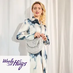 Häkelanleitung – Tasche "Round Wonder" aus Woolly Hugs Leder Look Glitter