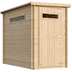 HOLZ-GARTENHAUS mit imprägniertem Boden- B144xL239xH198 cm/ 2.63 m2 - M306A+M306G