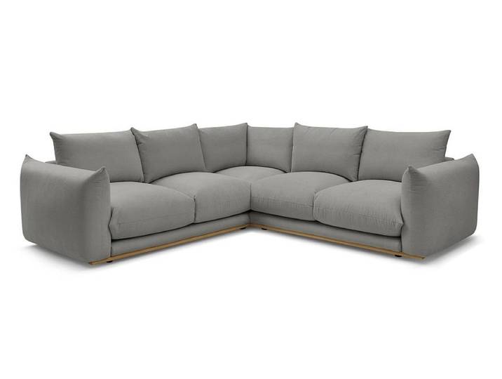 Ecksofa BOBOCHIC ERNEST Stoff dunkelgrau