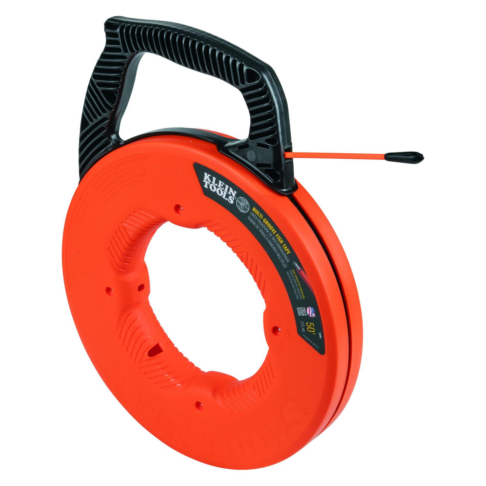 Klein Tools Geriffeltes Fiberglas-Einziehband mit Nylonspitze 15,2 m 56382 1St. (15.20 m) (56382)