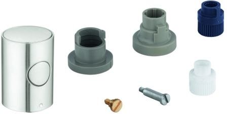Grohe Metallgriff 47984 DN 15 47984DC0 Mengengriff mit EcoButton supersteel