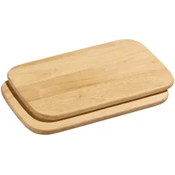 ZASSENHAUS Gummibaum Früstücksbrett 2er Set - natur