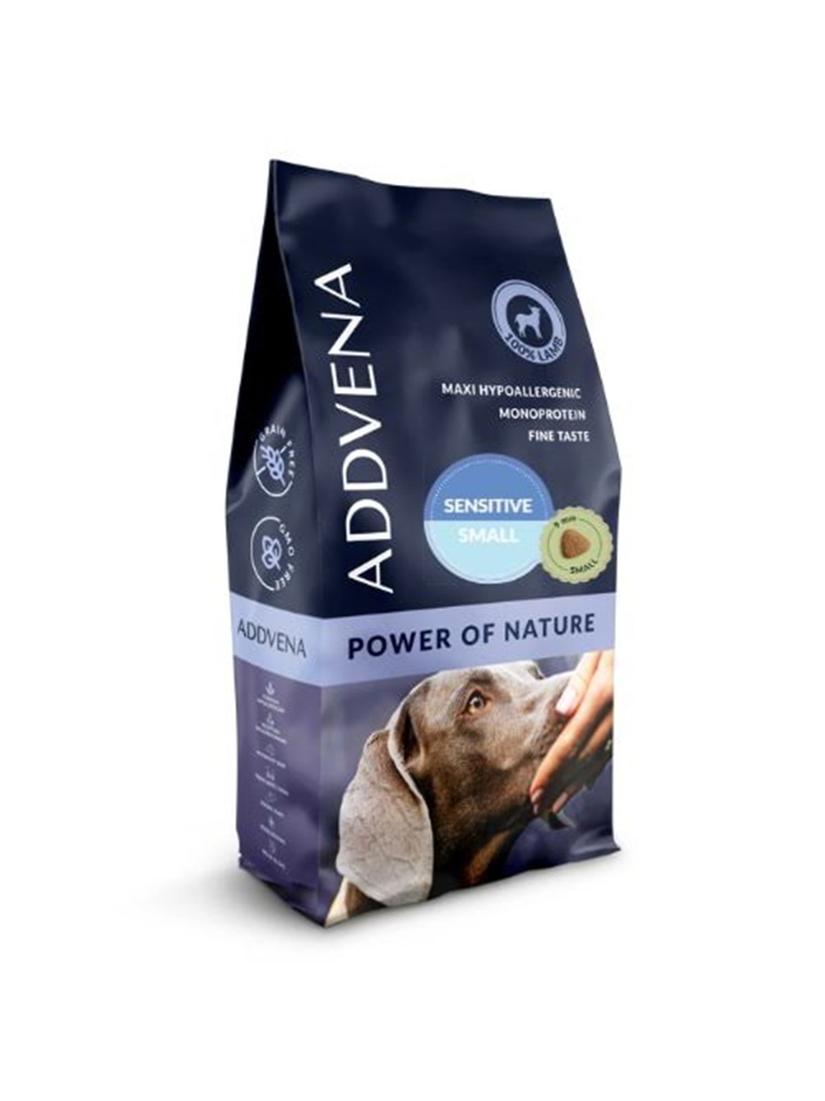 ADDVENA Power of Nature Adult Sensitive Small Lamm - Trockenfutter für Hunde - 10kg