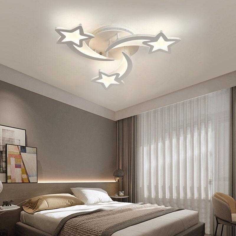 Metro Five-star 3-head light ceiling lamp Natural 10cm H X 70cm W X 70cm D