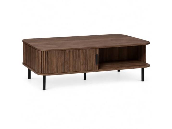 Colva Atmosphera Couchtisch, 2 Schiebetüren, Holzoptik (dunkle Holzoptik)