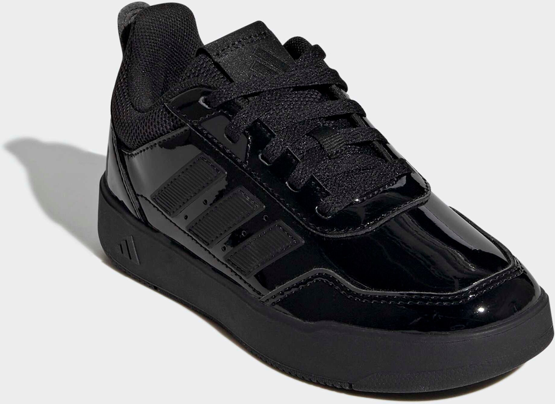 Sneaker ADIDAS SPORTSWEAR "TENSAUR SPORT 3.0 K", Mädchen, Gr. 38, schwarz (core schwarz, core schwarz), Synthetik, Textil, Schuhe Sneaker