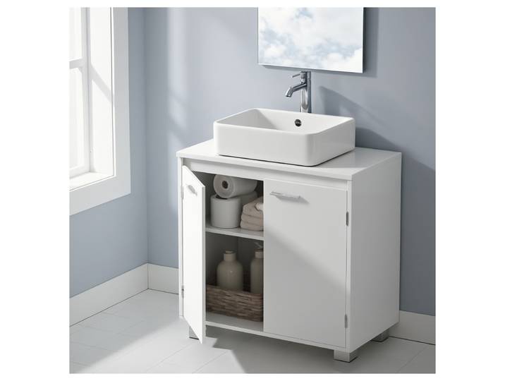 Meuble sous vasque Cabogao 60 x 60 x 30cm Blanc