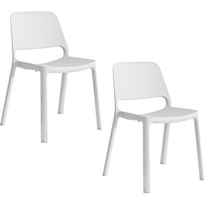 Mayer Besucherstuhl myNUKE, 2050 61, Vierfußstuhl, Kunststoff, weiß, stapelbar, 2 Stück