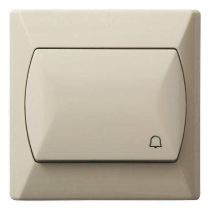 Ospel Klingelschalter Accent Single Make Beige (ŁP-6A (LP-6A/01)