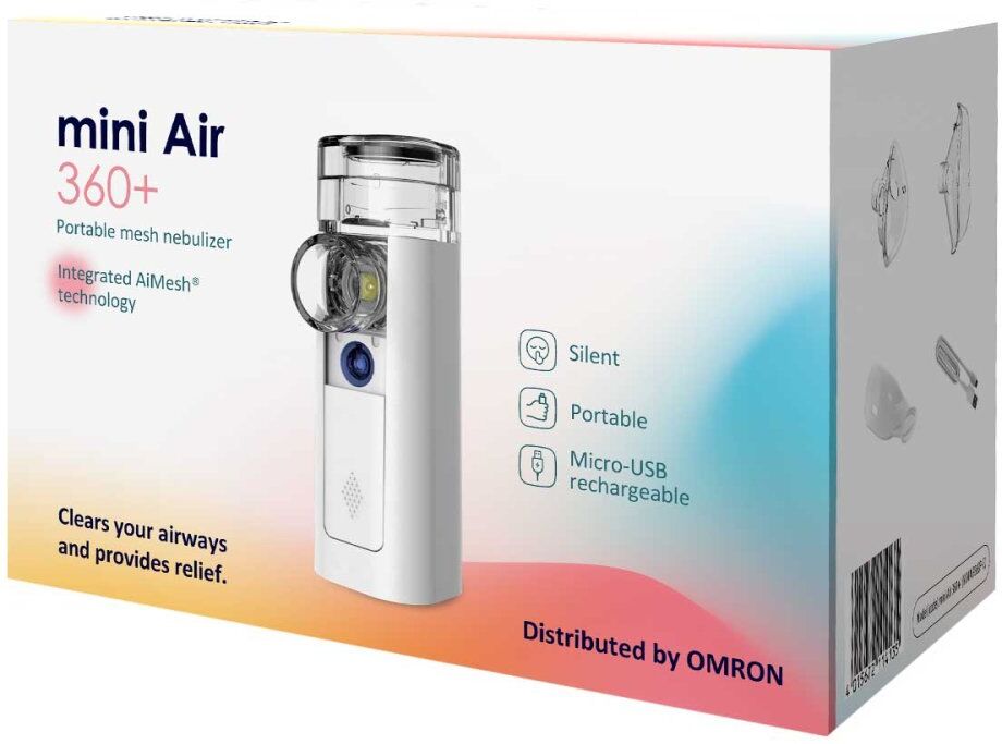 Omron Mini Air 360 + Mesh Nebulizer tragbar