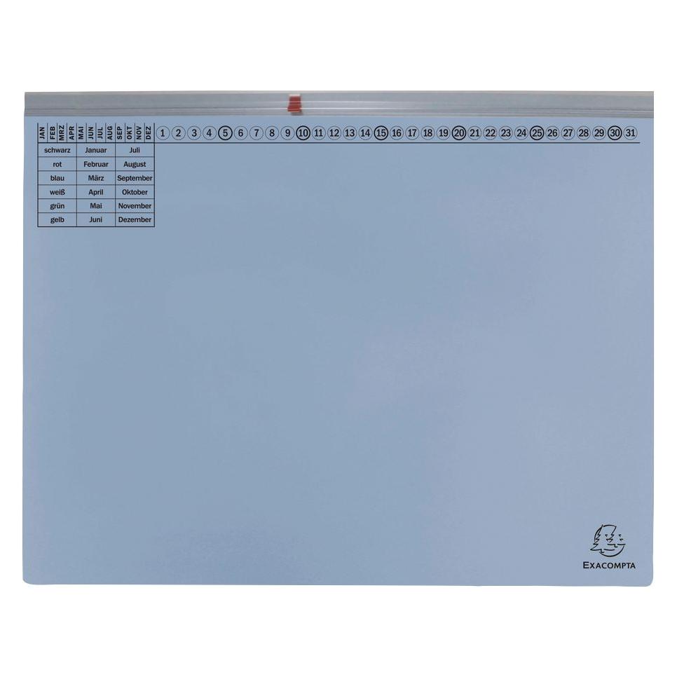 Exacompta 25 Hängehefter Exaflex Karton hellblau 1 x Amtsheftung (A4, 25x) (370106B)