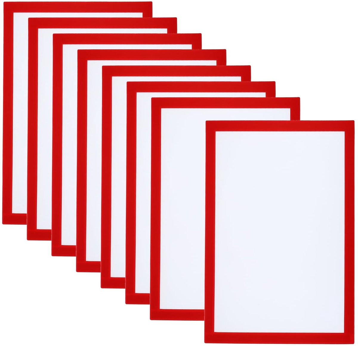 Omgoods Magnetische Fotolijst Set van 8 - Herbruikbare Zelfklevende Magnetische Lijsten