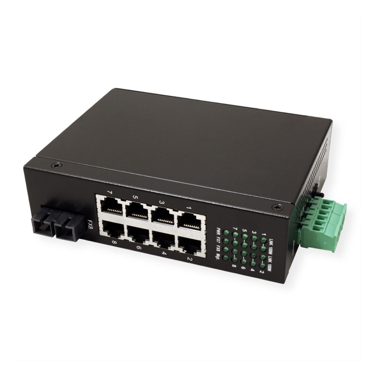 Roline Industrie Switch 7x RJ-45, 1x SC, unmanaged (8 Ports) (21.13.1152)