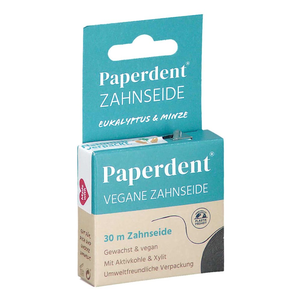 IMP GmbH International Medical Products Paperdent Zahnseide Vegan Eukalyptus Minze gewachst 30m 18407529