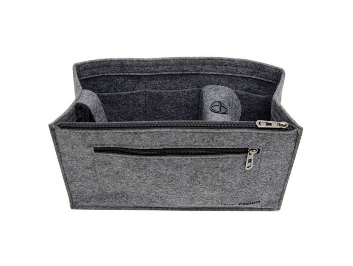 TASCHENORGANIZER XL, 36x12x22 cm, aus Filz, Grau
