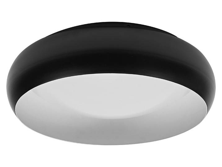 OSRAM ORBIS Livia LED-Deckenleuchte mit Metallring, schwarz-weiß, 16W, 1000lm, 3000K, 300mm, 830 freundliches Warmweiß, durch Klicken in 3-Stufen dimmbar, IP20, Montageschrauben und Dübel inklusive