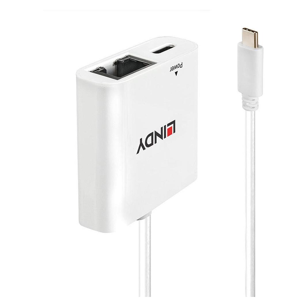 Lindy USB Typ C - RJ45 (USB, USB 3.0, USB 3.1, USB-C, RJ45 Gigabit Ethernet (1x)) (43284)