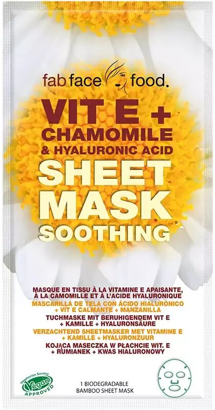7th Heaven Fab Face Food Vit E + Chamomile & Hyaluronic Acid Fabric