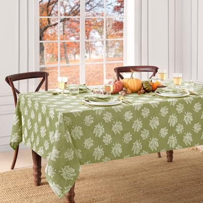 Threadmade Falling Leaves Jacquard Tablecloth