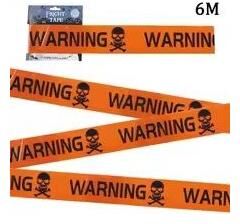 Inspired Finds Crashing Witch Halloween Outdoor Decoration Flying Witch Tree Prop orange Warning Tape