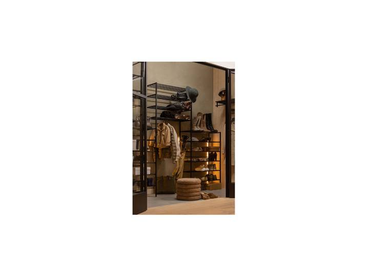 Étagère à chaussures Lot de 2 Métal noir FERRO