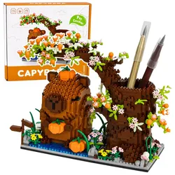 Capybara Bausteine Baum Stiftehalter 1800 Teile.