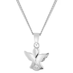 trendor 68226 Kinder-Halskette mit Engel 925 Silber, 38 cm