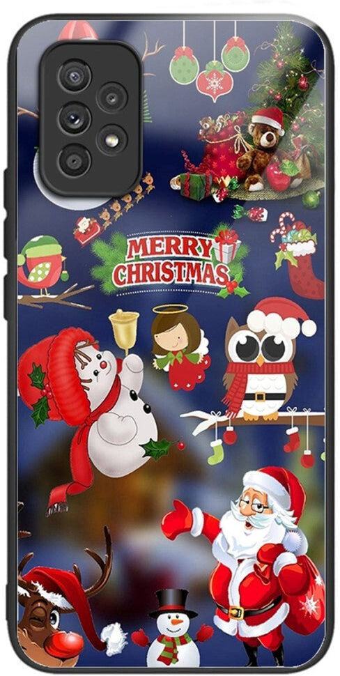 INCOVER Samsung Galaxy A53 (5G) Jule Cover m. Glasbagside - Julefigurer